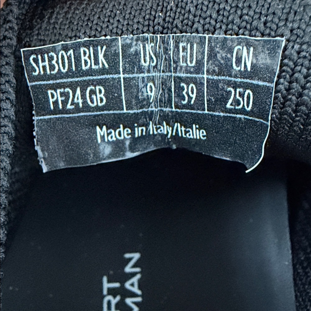 NWT Stuart Weitzman 5050 Logo Low-Top Sneakers Black Size 9 - Picture 14 of 14